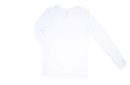 Maevn BESTEE Women's Basic Long Sleeve Under Scrub Tee in White product image