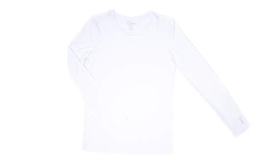 Maevn BESTEE Women's Basic Long Sleeve Under Scrub Tee in White product image