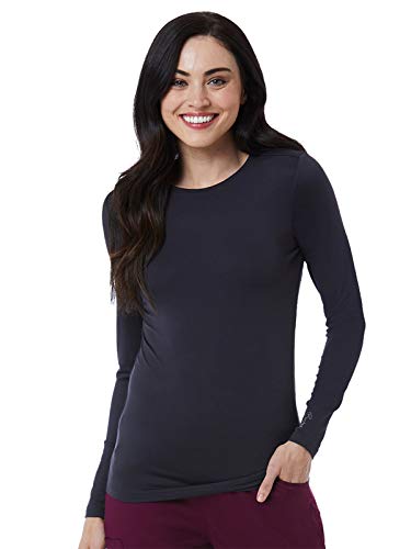 Maevn BESTEE Women's Basic Long Sleeve Under Scrub Tee (X in Pewter product image