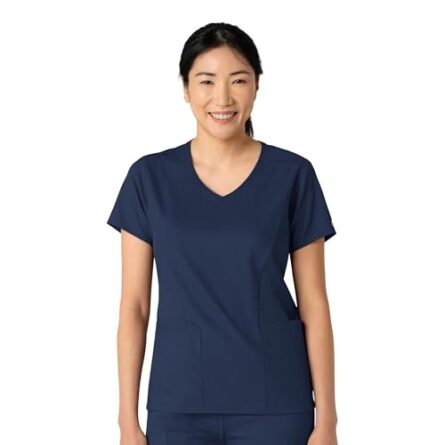Wink Boundless Women's 2-Pocket V-Neck Scrub Top in Navy product image