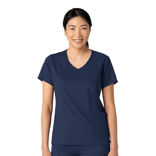 Wink Boundless Women's 2-Pocket V-Neck Scrub Top in Navy product image