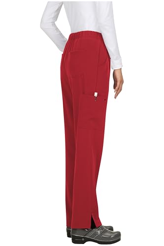 KOI Next Gen Everyday Hero Women's 5-Pocket Cargo Scrub Pants, 4-Way Stretch in Ruby product image