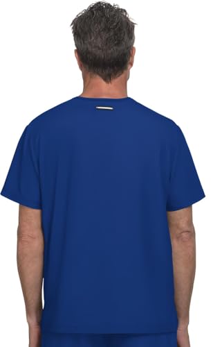 KOI Next Gen Men's On Call 1-Pocket Scrub Top, 4-Way Stretch, Wrinkle-Resistant in Galaxy product image