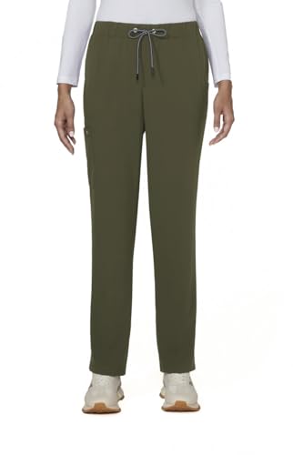 KOI Next Gen Everyday Hero Women's 5-Pocket Cargo Scrub Pants, 4-Way Stretch in Olive Green product image