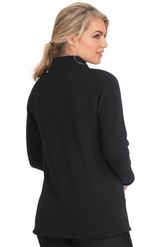 KOI Lite Wellness Women's 2-Pocket Super Soft Fleece Jacket in Black product image
