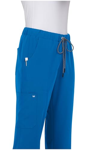 KOI Next Gen Everyday Hero Women's 5-Pocket Cargo Scrub Pants, 4-Way Stretch in Royal Blue product image