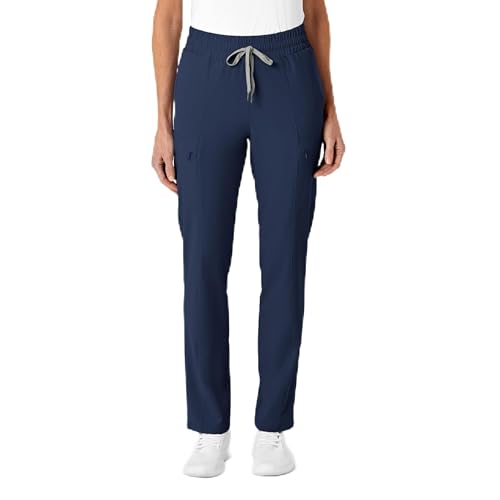 Wink Renew Women's High Waist Slim Leg Scrub Pant in Navy product image