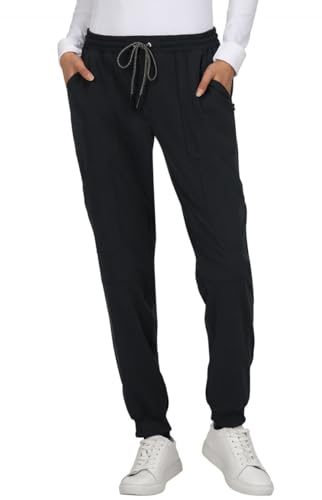 KOI Next Gen Women's 7 Pocket Good Vibe Jogger Scrub Pants with 4-Way Stretch and Elastic Waistband in Black product image