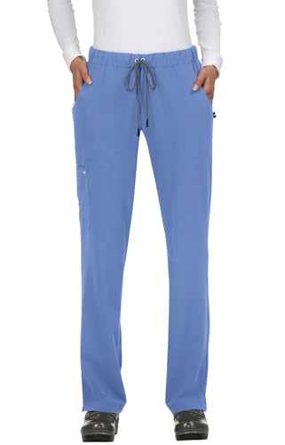 KOI Next Gen Everyday Hero Women's 5-Pocket Cargo Scrub Pants, 4-Way Stretch in True Ceil product image