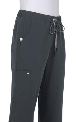KOI Next Gen Everyday Hero Women's 5-Pocket Cargo Scrub Pants, 4-Way Stretch in Charcoal product image