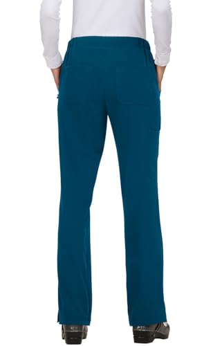 KOI Next Gen Everyday Hero Women's 5-Pocket Cargo Scrub Pants, 4-Way Stretch in Caribbean Blue product image