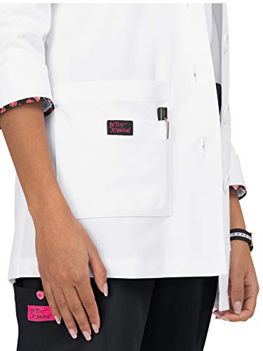 KOI Betsey Johnson B402 Women's Canna Lab Coat in White product image