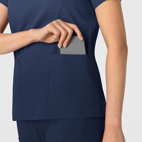 Wink Boundless Women's 2-Pocket V-Neck Scrub Top in Navy product image