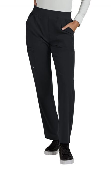 KOI Next Gen Jump Start Women's 7-Pocket Boot Cut Scrub Pant in Black product image