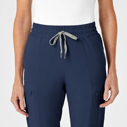 Wink Renew Women's High Waist Slim Leg Scrub Pant in Navy product image