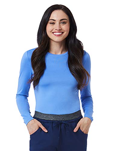 Maevn BESTEE Women's Basic Long Sleeve Under Scrub Tee (X in Blue product image