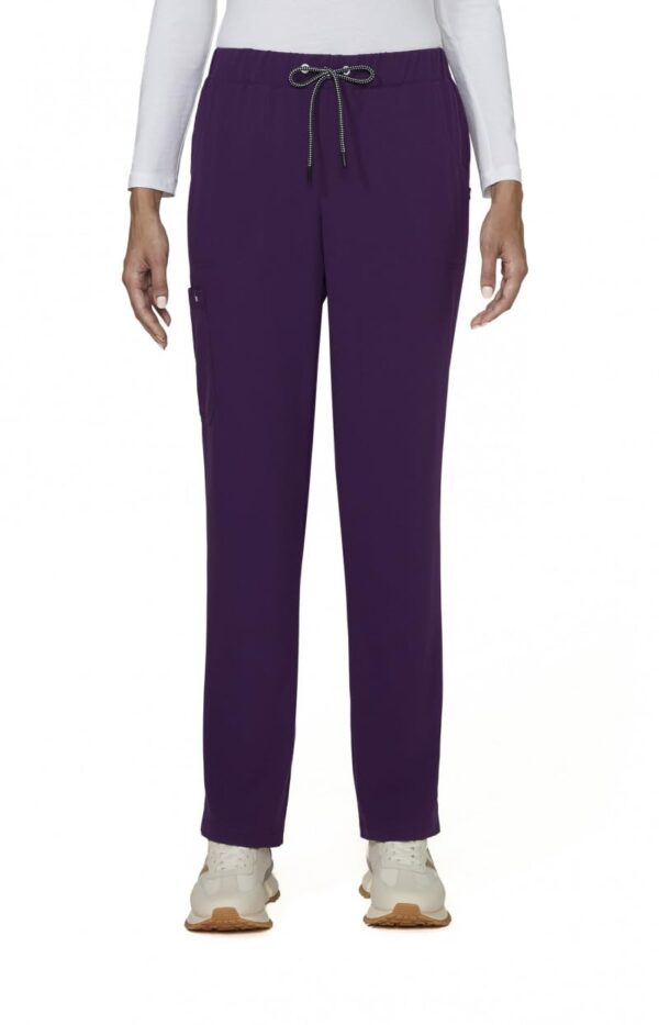 KOI Next Gen Everyday Hero Women's 5-Pocket Cargo Scrub Pants, 4-Way Stretch in Eggplant product image