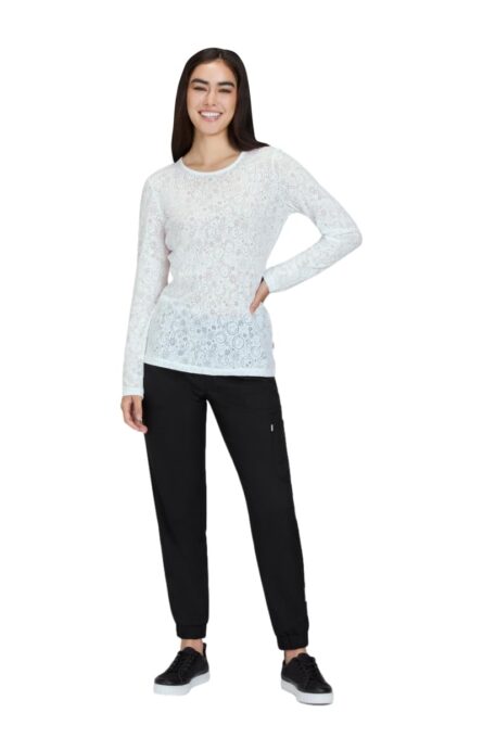 KOI Smiley World x Kind Women's Long-Sleeve Burnout Tee product image