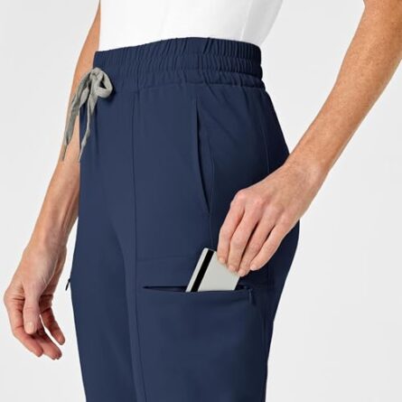 Wink Renew Women's High Waist Slim Leg Scrub Pant in Navy product image