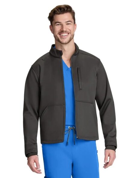 KOI Scrubs Essentials Camden Men’s Water Resistant 3-Pocket Fleece Jacket product image