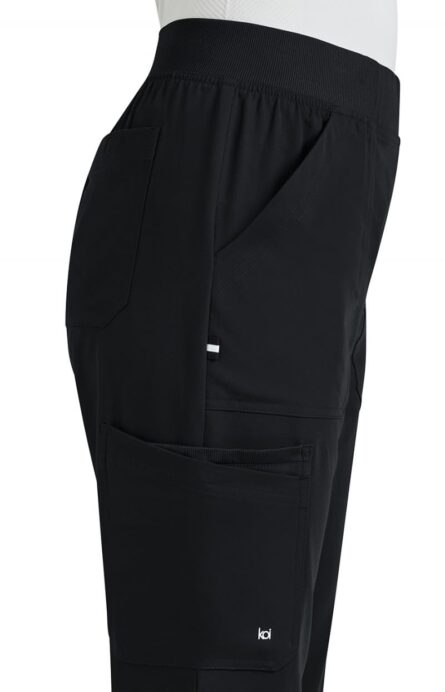 KOI Next Gen Jump Start Women's 7-Pocket Boot Cut Scrub Pant in Black product image