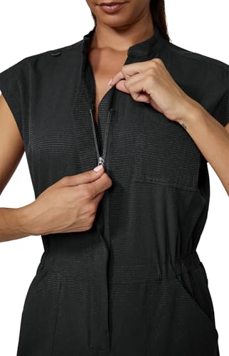 KOI Solis Anja Women's 11-Pocket Jumpsuit in Black product image