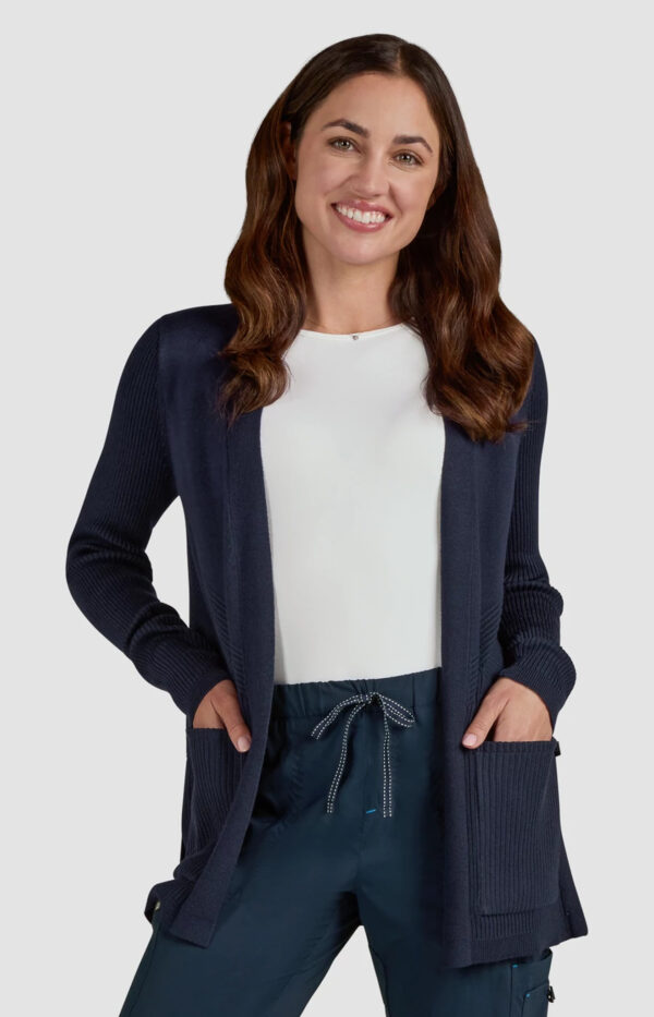 KOI Essentials Women’s Kori Open-Front Sweater Wrap, 2 Pockets, Soft Knit Fabric
