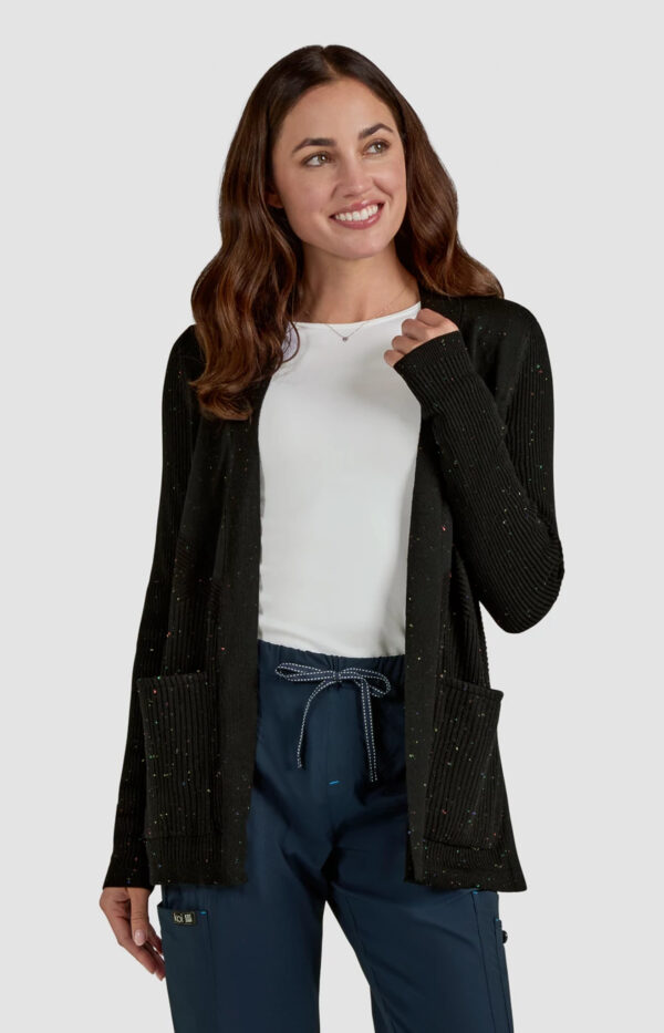 KOI Essentials Women’s Kori Open-Front Sweater Wrap, 2 Pockets, Soft Knit Fabric