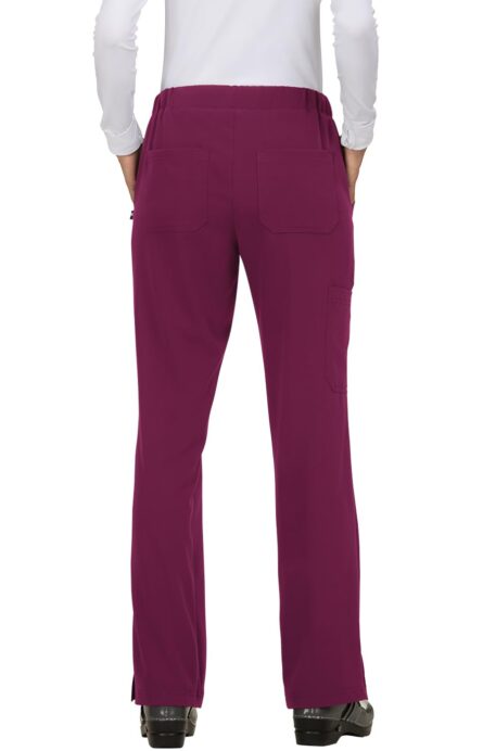 KOI Next Gen Everyday Hero Women's 5-Pocket Cargo Scrub Pants, 4-Way Stretch in Wine product image
