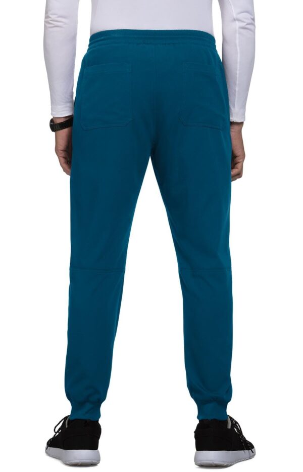 KOI Next Gen Men's Day to Night Jogger Scrub Pants, 7 Pockets, 4-Way Stretch in Caribbean Blue product image