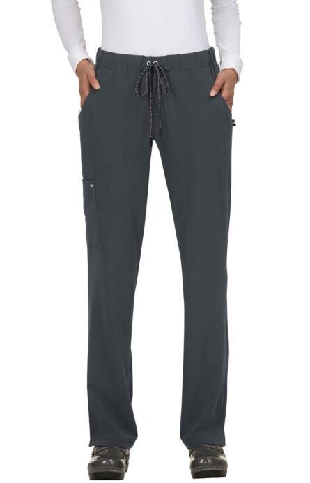 KOI Next Gen Everyday Hero Women's 5-Pocket Cargo Scrub Pants, 4-Way Stretch in Charcoal product image