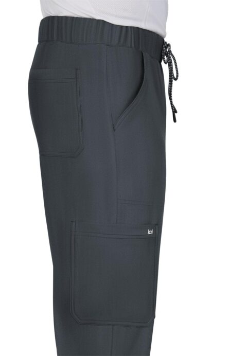 KOI Next Gen Make It Happen Men's 6-Pocket Scrub Pants in Charcoal product image