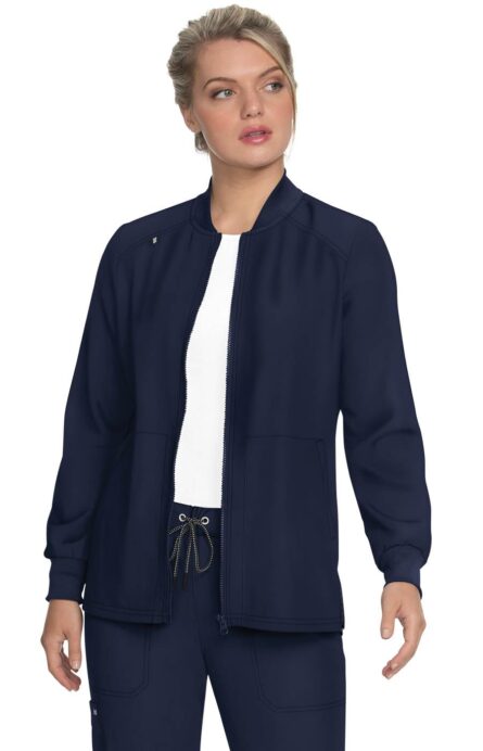 KOI Next Gen Women's Always in Motion Zip-Front 4 Pocket Scrub Jacket, 4-Way Stretch product image