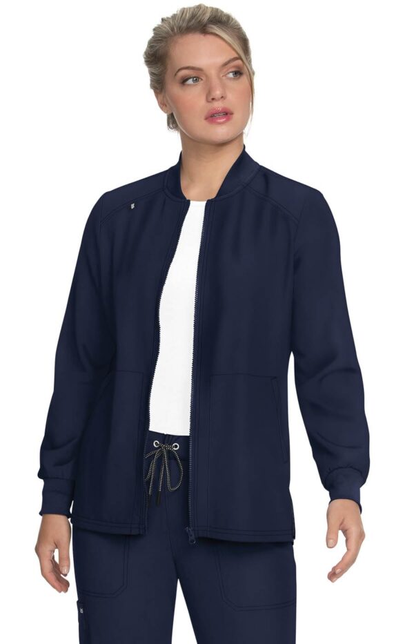 KOI Next Gen Women's Always in Motion Zip-Front 4 Pocket Scrub Jacket, 4-Way Stretch product image