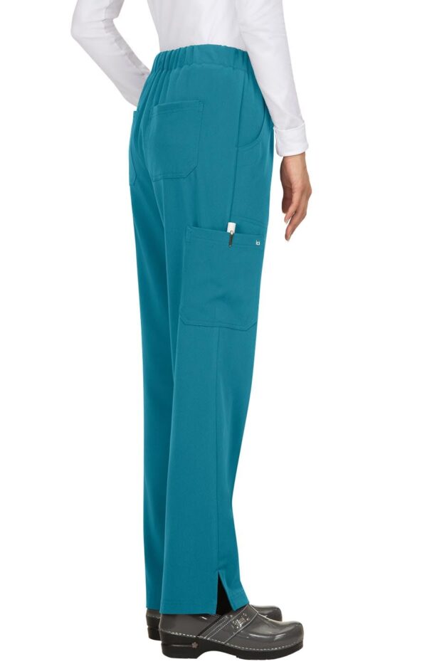 KOI Next Gen Everyday Hero Women's 5-Pocket Cargo Scrub Pants, 4-Way Stretch in Teal product image