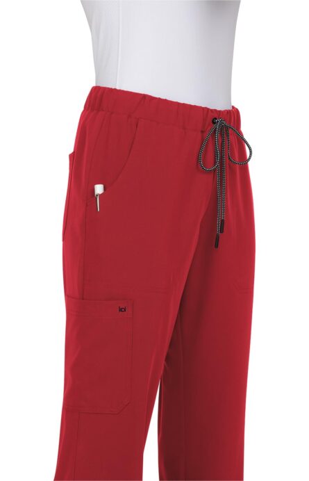KOI Next Gen Everyday Hero Women's 5-Pocket Cargo Scrub Pants, 4-Way Stretch in Ruby product image
