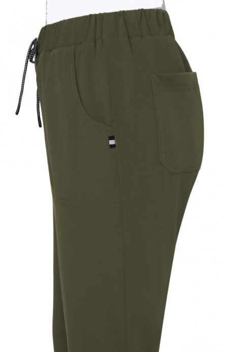 KOI Next Gen Everyday Hero Women's 5-Pocket Cargo Scrub Pants, 4-Way Stretch in Olive Green product image
