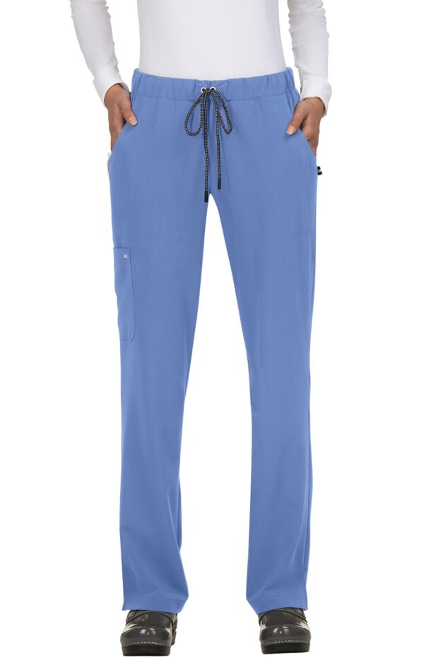 KOI Next Gen Everyday Hero Women's 5-Pocket Cargo Scrub Pants, 4-Way Stretch in True Ceil product image