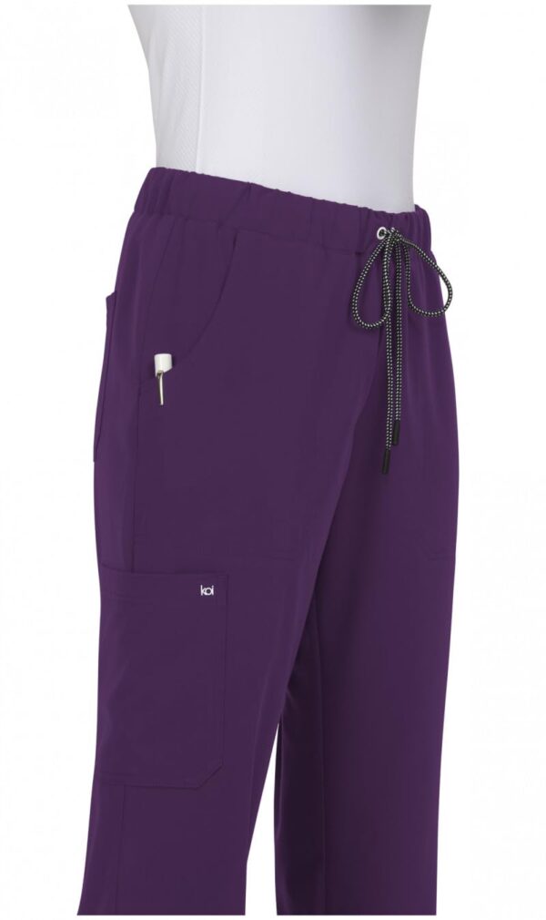 KOI Next Gen Everyday Hero Women's 5-Pocket Cargo Scrub Pants, 4-Way Stretch in Hunter product image