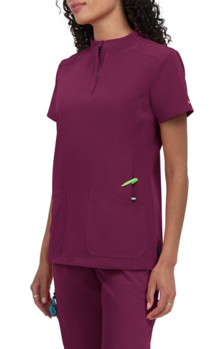 KOI Next Gen Driven Women's 4-Pocket Mandarin Collar Scrub Top product image
