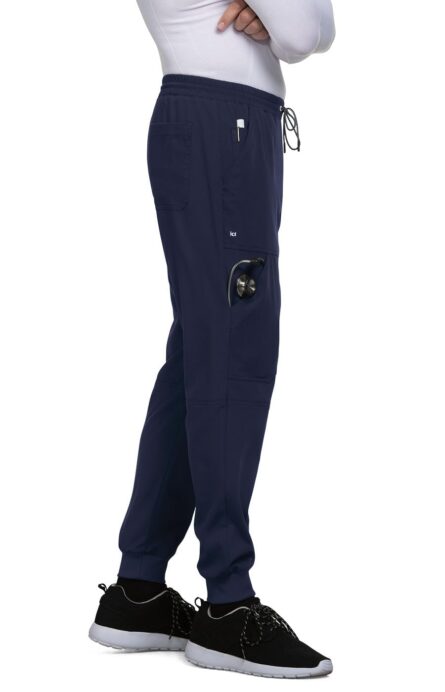 KOI Next Gen Men's Day to Night Jogger Scrub Pants, 7 Pockets, 4-Way Stretch in Navy product image