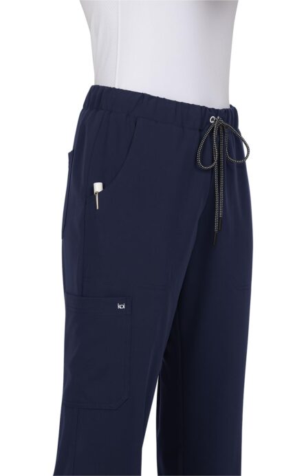 KOI Next Gen Everyday Hero Women's 5-Pocket Cargo Scrub Pants, 4-Way Stretch in Navy product image