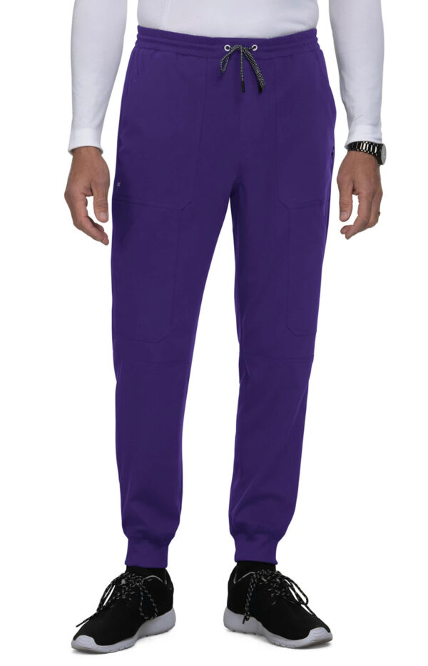 KOI Next Gen Men’s Day to Night Jogger Scrub Pants, 7 Pockets, 4-Way Stretch