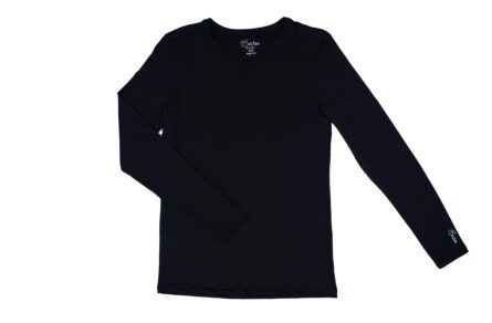 Maevn BESTEE Women's Basic Long Sleeve Under Scrub Tee in Black product image