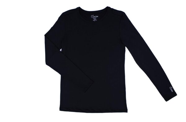 Maevn BESTEE Women's Basic Long Sleeve Under Scrub Tee in Black product image