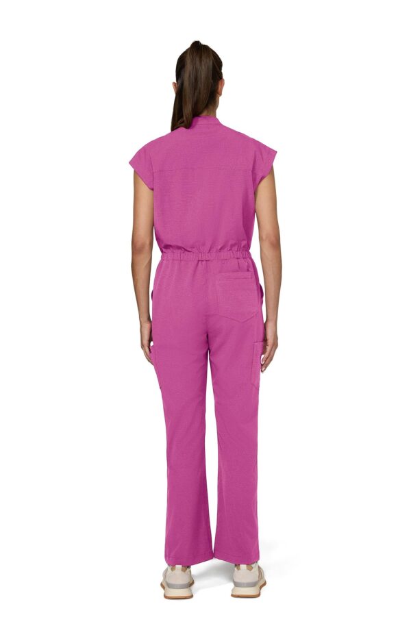 KOI Solis Anja Women's 11-Pocket Jumpsuit in Hibiscus Pink product image