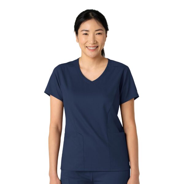 Wink Boundless Women's 2-Pocket V-Neck Scrub Top in Navy product image