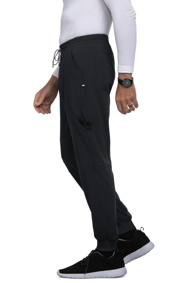 KOI Next Gen Men's Day to Night Jogger Scrub Pants, 7 Pockets, 4-Way Stretch in Black product image