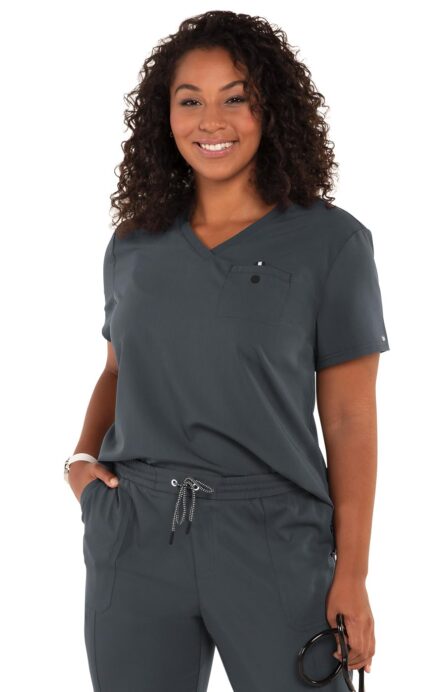 KOI Next Gen Women's Ready to Work Tuck-in Scrub Top, 4-Way Stretch, Wrinkle-Resistant product image