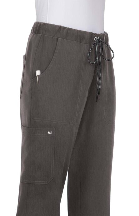 KOI Next Gen Everyday Hero Women's 5-Pocket Cargo Scrub Pants, 4-Way Stretch in Heather Grey product image